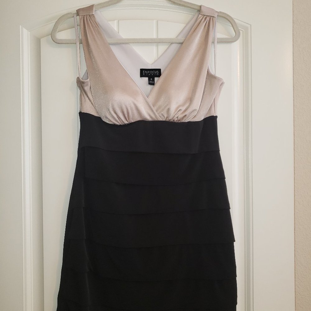 Cocktail Dress Beige/Black